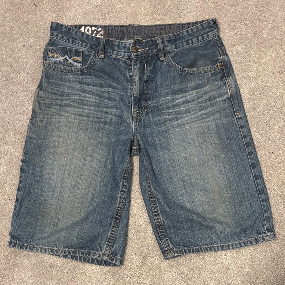 Ecko Unlimited Classic Blue Jean Shorts